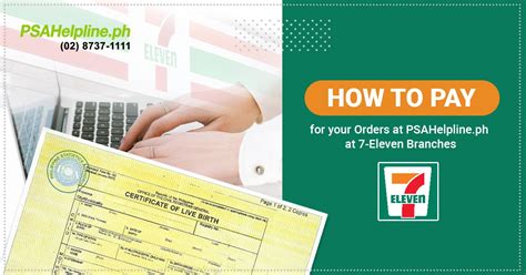 How to Pay for your PSA Birth Certificate at 7Eleven .